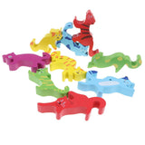 Maxbell Set of 9 PCS Wooden Animal Shape Blocks Stacking Intelligence Game Kids Educational Toy Birthday Gift - Aladdin Shoppers