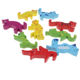 Maxbell Set of 9 PCS Wooden Animal Shape Blocks Stacking Intelligence Game Kids Educational Toy Birthday Gift - Aladdin Shoppers