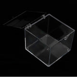 Maxbell 3x3x3.5cm Transparent Dustproof Display Case with Balck Base For Rock & Mineral Collection - Aladdin Shoppers