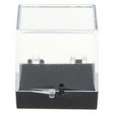 Maxbell 3x3x3.5cm Transparent Dustproof Display Case with Balck Base For Rock & Mineral Collection - Aladdin Shoppers