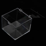 Maxbell 3x3x3.5cm Transparent Dustproof Display Case with Balck Base For Rock & Mineral Collection - Aladdin Shoppers