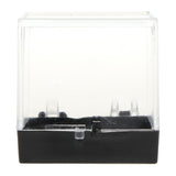 Maxbell 3x3x3.5cm Transparent Dustproof Display Case with Balck Base For Rock & Mineral Collection - Aladdin Shoppers