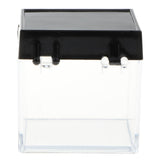 Maxbell 3x3x3.5cm Transparent Dustproof Display Case with Balck Base For Rock & Mineral Collection - Aladdin Shoppers