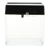 Maxbell 3x3x3.5cm Transparent Dustproof Display Case with Balck Base For Rock & Mineral Collection - Aladdin Shoppers
