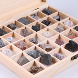 Maxbell Rock & Mineral Collection - Igneous Rock Set Geology Specimens Earth Science Educational - Wooden Box Of 30 pieces Assorted Magmatic Rocks - Aladdin Shoppers