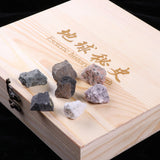 Maxbell Rock & Mineral Collection - Igneous Rock Set Geology Specimens Earth Science Educational - Wooden Box Of 30 pieces Assorted Magmatic Rocks - Aladdin Shoppers