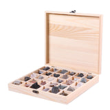 Maxbell Rock & Mineral Collection - Igneous Rock Set Geology Specimens Earth Science Educational - Wooden Box Of 30 pieces Assorted Magmatic Rocks - Aladdin Shoppers