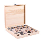 Maxbell Rock & Mineral Collection - Igneous Rock Set Geology Specimens Earth Science Educational - Wooden Box Of 30 pieces Assorted Magmatic Rocks - Aladdin Shoppers
