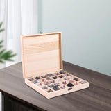 Maxbell Rock & Mineral Collection - Igneous Rock Set Geology Specimens Earth Science Educational - Wooden Box Of 30 pieces Assorted Magmatic Rocks - Aladdin Shoppers