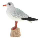 Maxbell 3 Inch Plastic Black-headed Gull Wild Animal Figurine Toy for Kids Toddlers, Kids Birthday Christmas Gift Home Desk Decor - Aladdin Shoppers