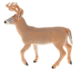 Maxbell 6.9 Inch Yellow White-tailed Deer Wild Animal Figurine Toy for Kids Toddlers, Kids Birthday Christmas Gift Home Desk Decor - Aladdin Shoppers