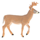 Maxbell 6.9 Inch Yellow White-tailed Deer Wild Animal Figurine Toy for Kids Toddlers, Kids Birthday Christmas Gift Home Desk Decor - Aladdin Shoppers