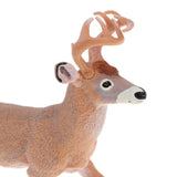 Maxbell 6.9 Inch Yellow White-tailed Deer Wild Animal Figurine Toy for Kids Toddlers, Kids Birthday Christmas Gift Home Desk Decor - Aladdin Shoppers