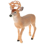 Maxbell 6.9 Inch Yellow White-tailed Deer Wild Animal Figurine Toy for Kids Toddlers, Kids Birthday Christmas Gift Home Desk Decor - Aladdin Shoppers