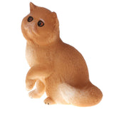 Maxbell Plastic Realistic Persian Cat Action Figure Kitten Pet Model Wildlife Jungle Animals Playset Eduactional Kids Child Toys Collectibles - Aladdin Shoppers