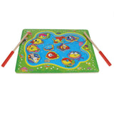 Maxbell Kids Baby Developmental Wooden Magnetic Fishing Game Puzzles Set Color & Shape Cognition Toy - Aladdin Shoppers