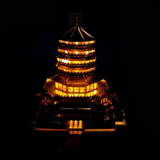 Maxbell 1:720 Scale Chinese History Architecture 3D Metal Puzzle Jigsaw - Leifeng Pagoda Tower Building Statue Model Toy Home Decor Xmas Gifts Golden - Aladdin Shoppers