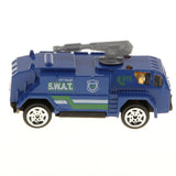 Maxbell 6 Pieces Kids Toy Model Alloy Diecast Car 1:64 Vehicle Model Set Collection Gift - Police Cars - Aladdin Shoppers