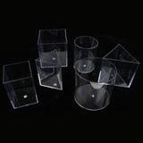 Maxbell Maxbell 6 Pieces Clear Scaled Geometry Graduated Glass Measuring Cups Kids Early Learning Science Toy Lab Equipment