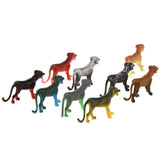 Maxbell Maxbell 10 Pieces Realistic Plastic Zoo Animals Kids Toy Party Bag Favors Leopard