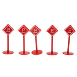 Maxbell 20pcs Plastic Car Toy Accessories Street Traffic Light Road Signs Playset Toy Kids Educational -Parking Lot Directions - Aladdin Shoppers