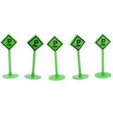 Maxbell 20pcs Plastic Car Toy Accessories Street Traffic Light Road Signs Playset Toy Kids Educational -Parking Lot Directions - Aladdin Shoppers