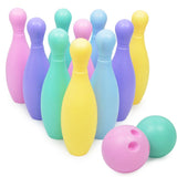 Maxbell Maxbell 12Pcs Plastic Mini Bowling Ball Play Set Kids Indoor Outdoor Game Toy Gift