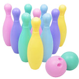 Maxbell Maxbell 12Pcs Plastic Mini Bowling Ball Play Set Kids Indoor Outdoor Game Toy Gift