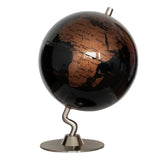 Maxbell Maxbell 5.5 Inch Small Black Golden Illuminated World Globe Alloy Desktop Rotating World Map Globe, Kids Educational Toy Gift