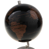 Maxbell Maxbell 5.5 Inch Small Black Golden Illuminated World Globe Alloy Desktop Rotating World Map Globe, Kids Educational Toy Gift