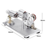 Maxbell Hot Air Stirling Engine Model Kits Physical Motor Power Electricity Generator Science Toy Educational - Aladdin Shoppers