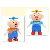 Maxbell Electric Pets Piglet Dancing & Rotating Robot Toys for Kids, Funny Seaweed Dance Musical Flashing Intelligent Walking Toy Kids Gift - Blue - Aladdin Shoppers