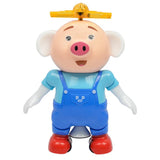 Maxbell Electric Pets Piglet Dancing & Rotating Robot Toys for Kids, Funny Seaweed Dance Musical Flashing Intelligent Walking Toy Kids Gift - Blue - Aladdin Shoppers