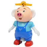 Maxbell Electric Pets Piglet Dancing & Rotating Robot Toys for Kids, Funny Seaweed Dance Musical Flashing Intelligent Walking Toy Kids Gift - Blue - Aladdin Shoppers