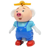 Maxbell Electric Pets Piglet Dancing & Rotating Robot Toys for Kids, Funny Seaweed Dance Musical Flashing Intelligent Walking Toy Kids Gift - Blue - Aladdin Shoppers