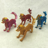 Maxbell Metal Art Crafts Handmade Wire Dog Puppy Pet Model for Home Desk Office Ornaments Decor Hobby Toys Gifts - Gold - Aladdin Shoppers