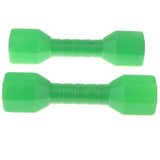 2 Pair Plastic Lightweight Dumbbell Fitness Exercise Kids Toy Green + Pink
