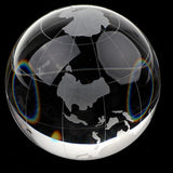 Maxbell Maxbell 80MM CLEAR GLOBE GLASS CRYSTAL BALL SCIENCE ASTRONOMY MODEL CHRISTMAS GIFT