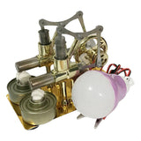 2x Mini Hot Air Stirling Engine Motor Model Educational Steam Heat Education