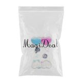 Maxbell Maxbell Liquid Bubbler Motion Timer Floating Color Hourglass Blue Pink Dolphin B