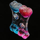 Maxbell Maxbell Liquid Bubbler Motion Timer Floating Color Hourglass Blue Pink Dolphin B