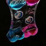 Maxbell Maxbell Liquid Bubbler Motion Timer Floating Color Hourglass Blue Pink Dolphin B