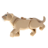 Maxbell Maxbell Children Plastic Assembly Animal Building Blocks Educational Toy- Brown Lion