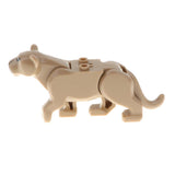 Maxbell Maxbell Children Plastic Assembly Animal Building Blocks Educational Toy- Brown Lion