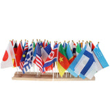 Maxbell Montessori Educational Toy - 36 Hand Held Small International Flags On Stick - Aladdin Shoppers