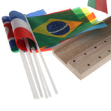 Maxbell Montessori Educational Toy - 36 Hand Held Small International Flags On Stick - Aladdin Shoppers