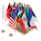 Maxbell Montessori Educational Toy - 36 Hand Held Small International Flags On Stick - Aladdin Shoppers