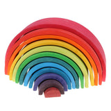 Colorful Wooden Rainbow Blocks Stack Tunnel Stacking Game Toys