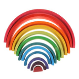 Colorful Wooden Rainbow Blocks Stack Tunnel Stacking Game Toys