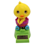 Maxbell Maxbell Cartoon Solar Powered Yellow Duck Figurine - Dancing Swing Animal Model Kids Educational Toy Home Desk Decor